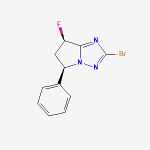 (5R,7R)-2-Bromo-7-fluoro-5-phenyl-6,7-dihydro-5H-pyrrolo[1,2-b][1,2,4]triazole - 2268741-11-1