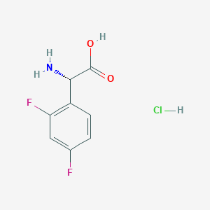 (S)-2-Amino-2-(2,4-difluorophenyl)acetic acid hydrochloride - 2241594-33-0