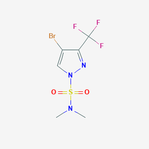 4-Bromo-N,N-dimethyl-3-(trifluoromethyl)pyrazole-1-sulfonamide - 2387598-83-4