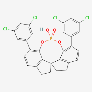 1,10-bis(3,5-dichlorophenyl)-12-hydroxy-4,5,6,7-tetrahydroiindeno[7,1-de:1',7'-fg][1,3,2]dioxaphosphocine 12-oxide - 2565792-67-6
