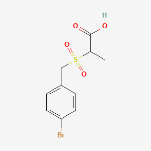 2-[(4-bromophenyl)methanesulfonyl]propanoic acid - 1016837-87-8