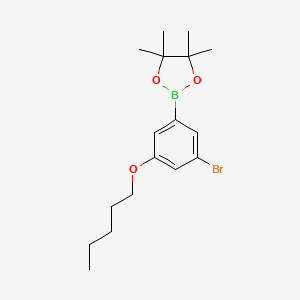 5-Bromo-3-pentyloxyphenylboronic acid pinacol ester - 2121513-54-8