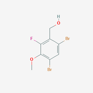 (4,6-Dibromo-2-fluoro-3-methoxyphenyl)methanol - 2432848-98-9