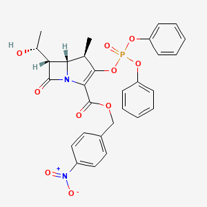 4-Nitrobenzyl (4R,5S,6S)-3-[(Diphenoxyphosphoryl)oxy]-6-[(R)-1-hydroxyethyl]-4-methyl-7-oxo-1-azabicyclo[3.2.0]hept-2-ene-2-carboxylate - 154634-04-5