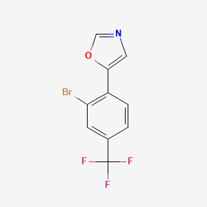 5-(2-Bromo-4-(trifluoromethyl)phenyl)oxazole - 2364585-29-3