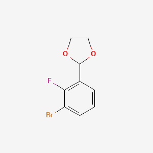 2-(3-Bromo-2-fluorophenyl)-1,3-dioxolane - 2221812-23-1