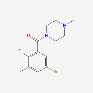 (5-Bromo-2-fluoro-3-methylphenyl)(4-methylpiperazin-1-yl)methanone - 2635937-17-4