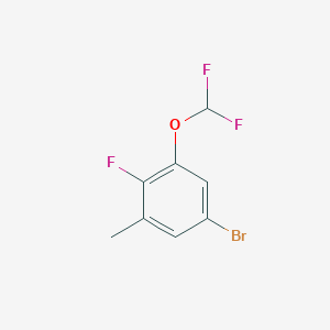 5-Bromo-1-(difluoromethoxy)-2-fluoro-3-methylbenzene - 2167653-75-8
