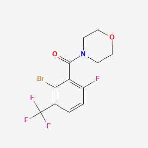 4-[2-Bromo-6-fluoro-3-(trifluoromethyl)benzoyl]morpholine - 2271442-93-2