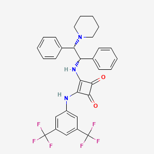 3-[[3,5-Bis(trifluoromethyl)phenyl]amino]-4-[[(1S,2S)-1,2-diphenyl-2-(1-piperidinyl)ethyl]amino]-3-cyclobutene-1,2-dione, 98%, (99% ee) - 1943732-17-9
