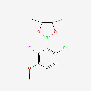 6-Chloro-2-fluoro-3-methoxyphenylboronic acid pinacol ester - 1628684-12-7