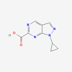 1-Cyclopropyl-1H-pyrazolo[3,4-d]pyrimidine-6-carboxylic acid - 2230521-72-7