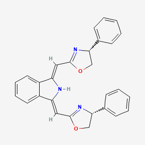 (1Z,3Z)-1,3-Bis(((R)-4-phenyl-4,5-dihydrooxazol-2-yl)methylene)isoindoline - 1429056-54-1
