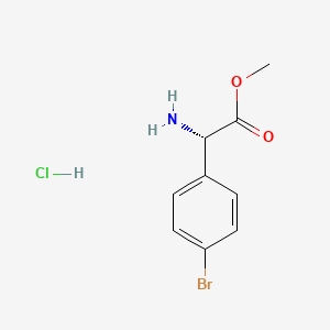 (S)-Methyl 2-amino-2-(4-bromophenyl)acetate hydrochloride - 1391528-74-7