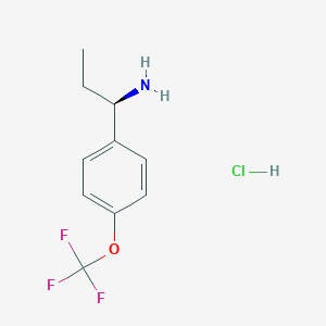 (R)-1-(4-(Trifluoromethoxy)phenyl)propan-1-amine hydrochloride - 1391401-37-8