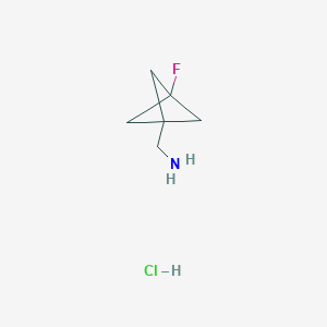 (3-Fluoro-1-bicyclo[1.1.1]pentanyl)methanamine hydrochloride - 2108917-20-8