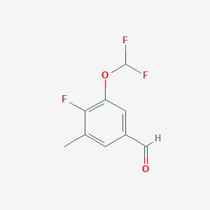 3-(Difluoromethoxy)-4-fluoro-5-methylbenzaldehyde - 2090318-51-5