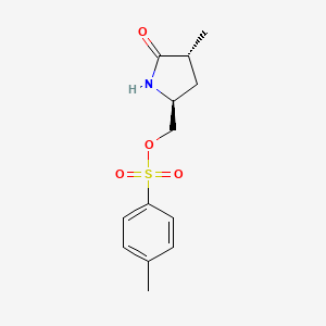 ((2S,4R)-4-Methyl-5-oxopyrrolidin-2-yl)methyl 4-methylbenzenesulfonate - 2089646-02-4