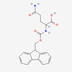 2-((((9H-Fluoren-9-yl)methoxy)carbonyl)amino)-5-amino-5-oxopentanoic acid (Fmoc-DL-Gln-OH) - 157355-74-3