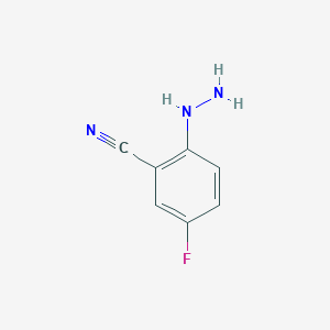 5-Fluoro-2-hydrazino-benzonitrile - 1260982-79-3