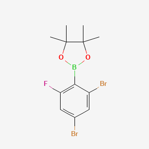 2,4-Dibromo-6-fluorophenylboronic acid pinacol ester - 2121512-09-0
