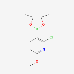 2-Chloro-6-methoxy-3-(4,4,5,5-tetramethyl-1,3,2-dioxaborolan-2-yl)pyridine - 2121512-23-8