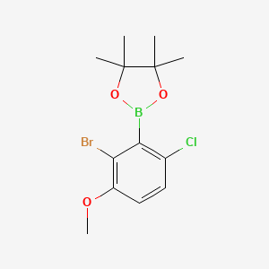 2-Bromo-6-chloro-3-methoxyphenylboronic acid pinacol ester - 2121513-36-6