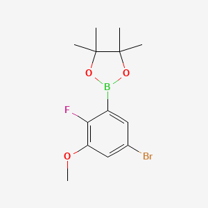 5-Bromo-2-fluoro-3-methoxyphenylboronic acid pinacol ester - 1638847-72-9
