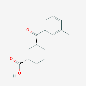 (1S,3R)-3-(3-methylbenzoyl)cyclohexane-1-carboxylic acid - 735269-69-9