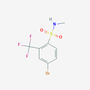 4-bromo-N-methyl-2-(trifluoromethyl)benzenesulfonamide - 1055995-70-4