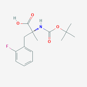 (2R)-2-{[(tert-butoxy)carbonyl]amino}-3-(2-fluorophenyl)-2-methylpropanoic acid - 1410792-24-3