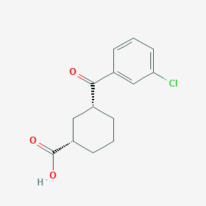 (1S,3R)-3-(3-chlorobenzoyl)cyclohexane-1-carboxylic acid - 735269-78-0
