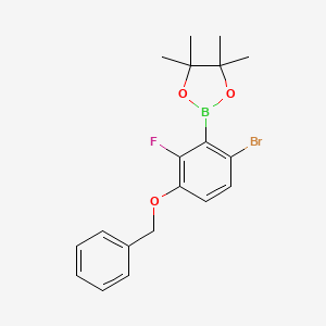 3-(Benzyloxy)-6-bromo-2-fluorophenylboronic acid pinacol ester - 2121514-90-5