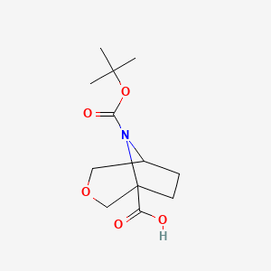 8-tert-Butoxycarbonyl-3-oxa-8-azabicyclo[3.2.1]octane-1-carboxylic acid - 1638651-87-2