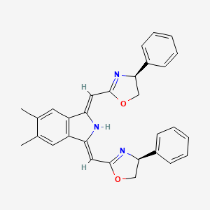 (1Z,3Z)-1,3-Bis[[(4S)-4,5-dihydro-4-phenyl-2-oxazolyl]methylene]-2,3-dihydro-5,6-dimethyl-1H-isoindole - 1358991-79-3