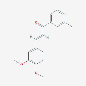 (2E)-3-(3,4-Dimethoxyphenyl)-1-(3-methylphenyl)prop-2-en-1-one - 865834-28-2