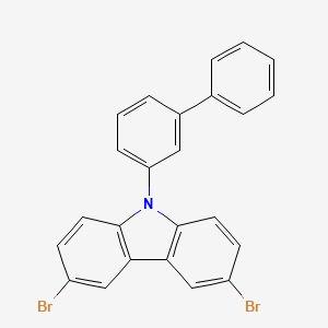 9-([1,1'-Biphenyl]-3-yl)-3,6-dibromo-9H-carbazole - 1221237-88-2