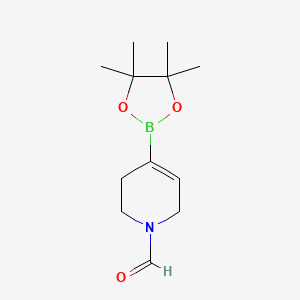 4-(Tetramethyl-1,3,2-dioxaborolan-2-yl)-3,6-dihydro-2H-pyridine-1-carbaldehyde - 1893406-41-1