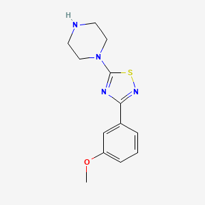 1-[3-(3-Methoxyphenyl)-1,2,4-thiadiazol-5-yl]piperazine - 1417825-11-6