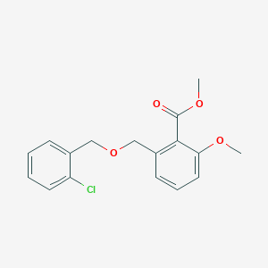 2-(2-Chloro-benzyloxymethyl)-6-methoxy-benzoic acid methyl ester - 1171923-79-7