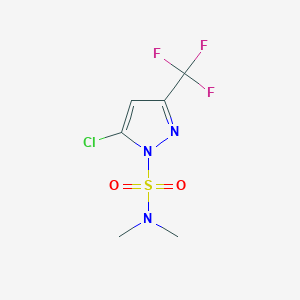 5-chloro-N,N-dimethyl-3-(trifluoromethyl)-1H-pyrazole-1-sulfonamide - 922516-22-1