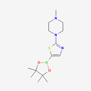 2-(4-Methylpiperazin-1-yl)thiazole-5-boronic acid pinacol ester - 1402174-69-9