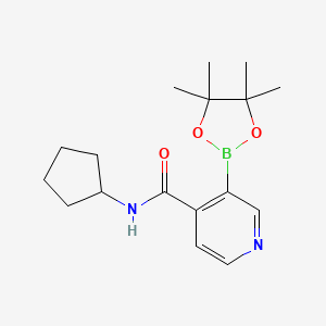 4-(Cyclopentylcarbamoyl)pyridine-3-boronic acid pinacol ester - 2096342-35-5