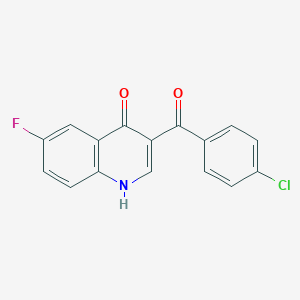 3-(4-Chlorobenzoyl)-6-fluoroquinolin-4(1H)-one;  >90% - 892266-81-8