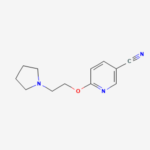 6-(2-(Pyrrolidin-1-yl)ethoxy)nicotinonitrile - 1249741-18-1