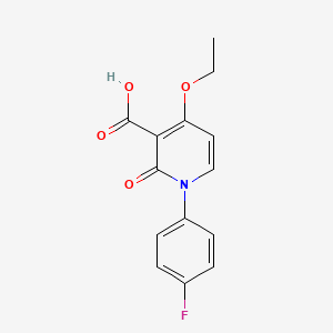 4-Ethoxy-1-(4-fluorophenyl)-2-oxo-1,2-dihydropyridine-3-carboxylic acid - 1174046-90-2