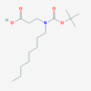 3-{[(Tert-butoxy)carbonyl](octyl)amino}propanoic acid - 1661041-29-7