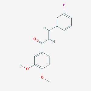 (2E)-1-(3,4-Dimethoxyphenyl)-3-(3-fluorophenyl)prop-2-en-1-one - 1204142-08-4