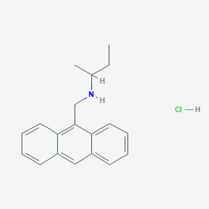 [(Anthracen-9-yl)methyl](butan-2-yl)amine hydrochloride - 1240567-91-2