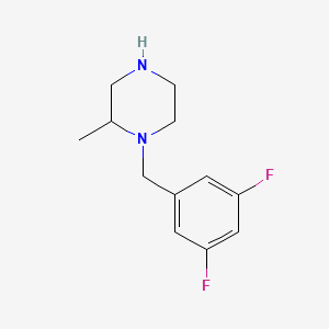 1-[(3,5-Difluorophenyl)methyl]-2-methylpiperazine - 1240572-58-0